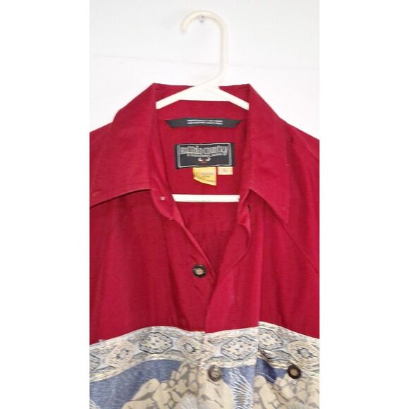 A Buffalo Country Men's Western Shirt Button Front Embellished Eagle XL - Picture 7 of 10